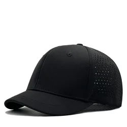 hat for big head and small head Men Women Mesh Back Trucker Baseball Cap Short Bill Dad Hat Quick Dry Short Brim56-58cm 59-61cm
