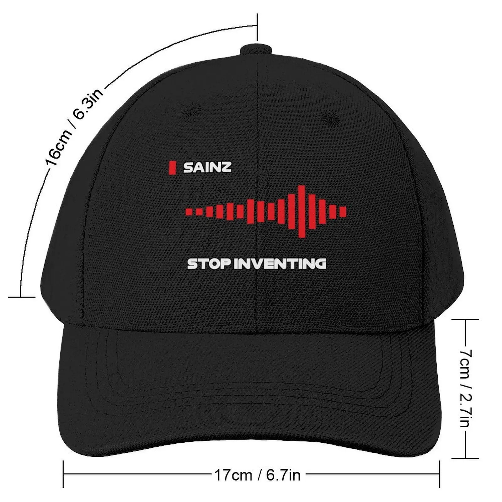 Stop inventing Carlos Sainz Baseball Cap western Hat Military Cap Man Custom Cap Luxury Brand Boy Women's