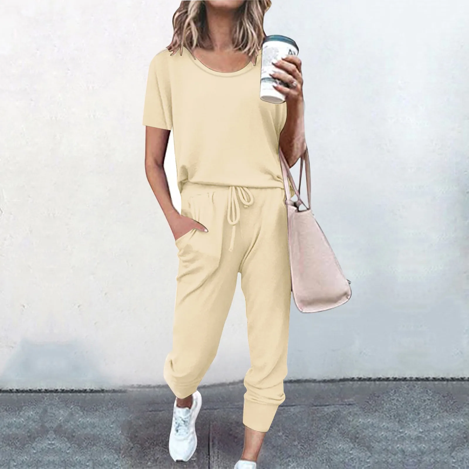 2024 Autumn Pajama Set Women solid color Sleepwear Lounge Wear Set Female Loungewear Nightwear Ladies Homewear Women Sleep Wear