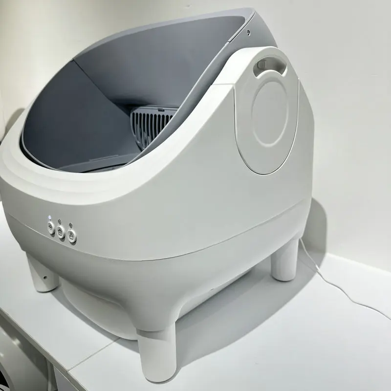 Automatic Fully Enclosed Self-Cleaning Cat Litter Box with Odor Control for Pets Smart Electric Cat Toilet One-Touch Cleaning