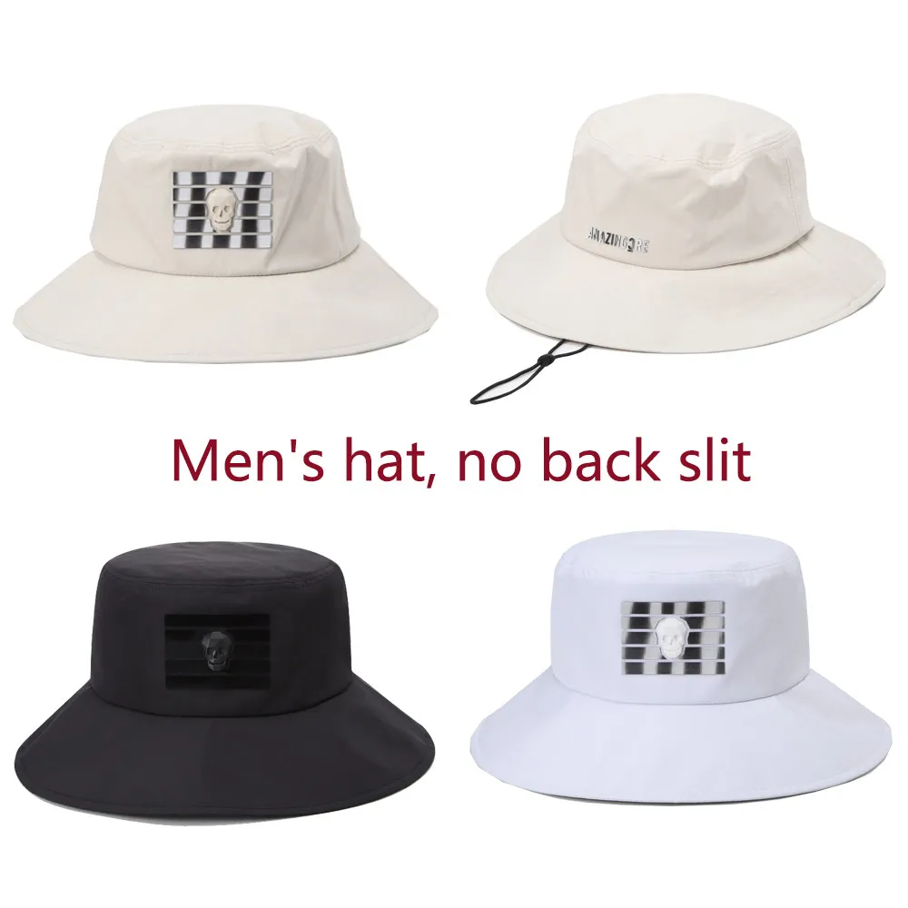 golf-waterproof-wide-bucket-cap-male-and-female-fishermen-sunscreen-sports-and-leisure-five-identity-size-adjustment-wear-cap