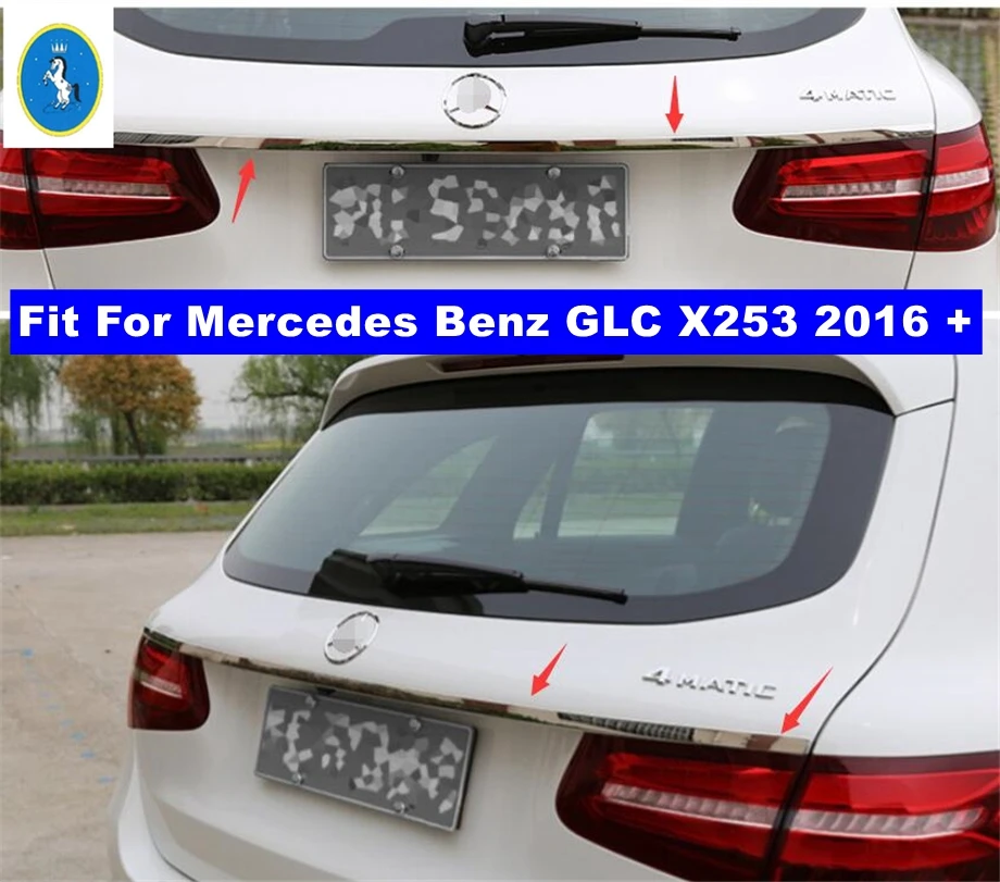 

Задняя Крышка багажника, верхняя полоса, обшивка, подходит для Mercedes Benz GLC X253 2016-2021, аксессуары