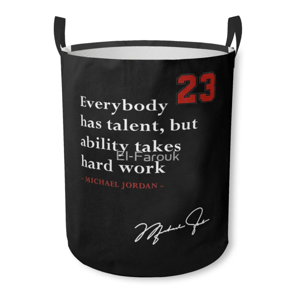 

Michael Jordan quote Bundle Device Laundry Basket Fabric Laundry Moving Folding Dirty Laundry Basket Cartoon