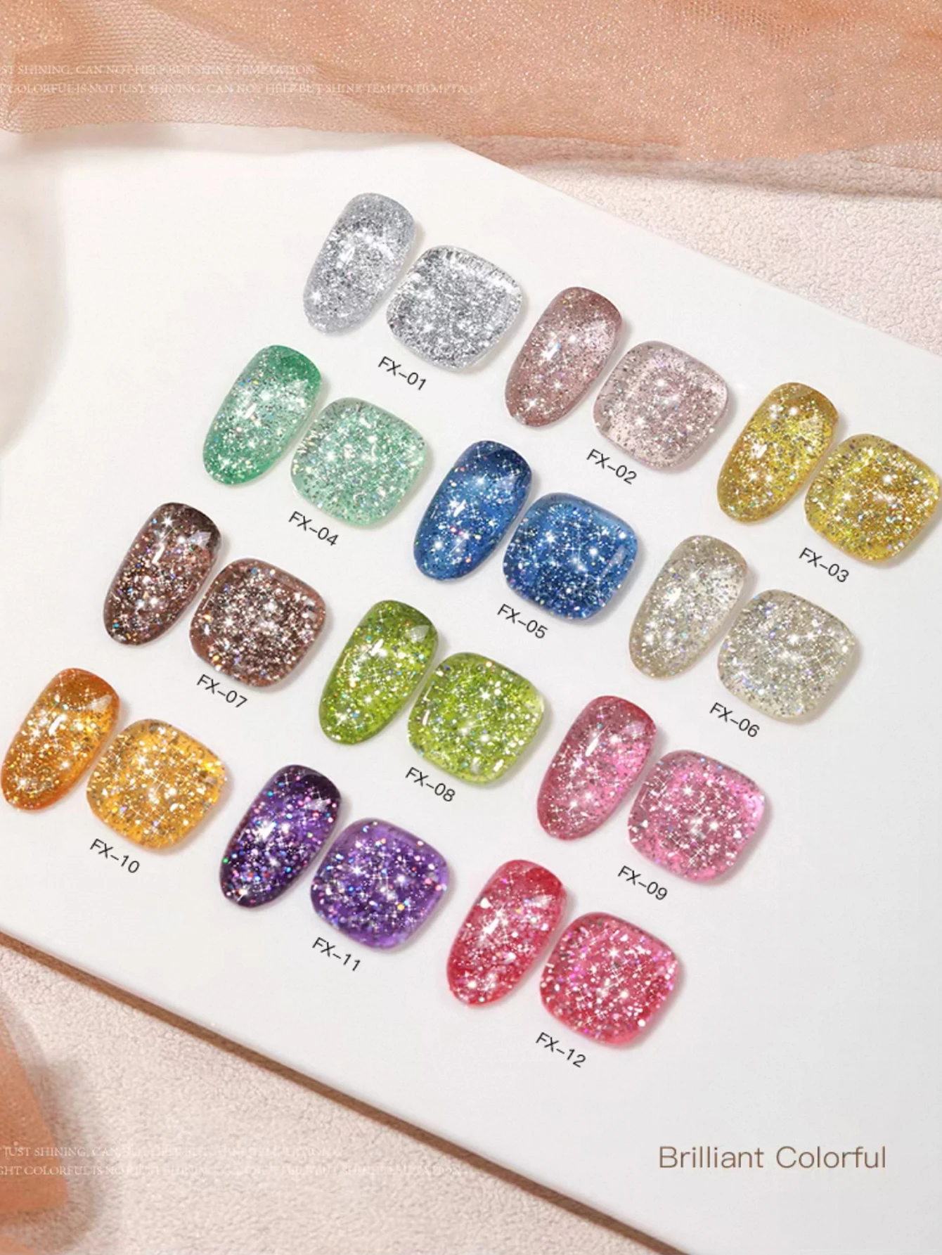 

1-12 шт., 15 мл, осенний гель-лак для ногтей с разноцветными звездами и бриллиантами, УФ-светодиодный отверждаемый праздничный женский подарок, повседневные принадлежности для дизайна ногтей, сделай сам