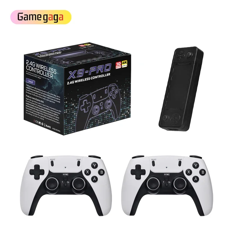 X9 Professional Gaming Stick 4K 64gb Game Console 2.4G Wireless Gamepad