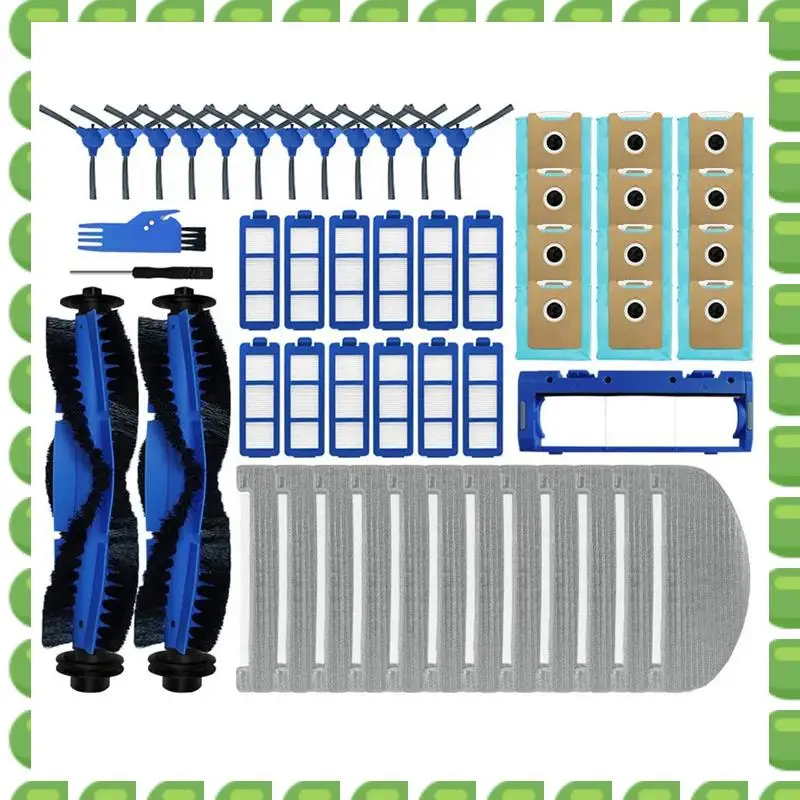 

A04V For Eufy G40 Hybrid / Hybrid+ Robot Vacuum Cleaner Main Side Brush Cover Mop Cloth Rags Hepa Filter Dust Bags Parts