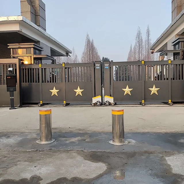 

Qigong School Factory Stainless Steel Traffic Barrier Ground Pile Fixed Hydraulic Bollard