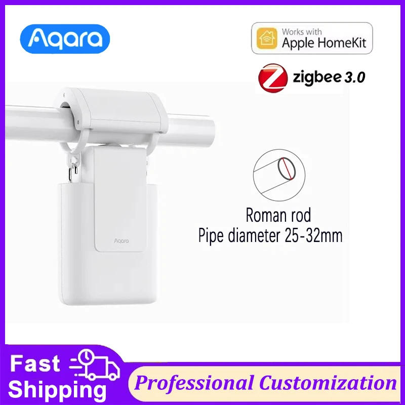 Aqara Smart Curtain Motor E1 Zigbee 3.0 Curtain Companion Gateway Required Home Automation Remote Control Work with HomeKit App