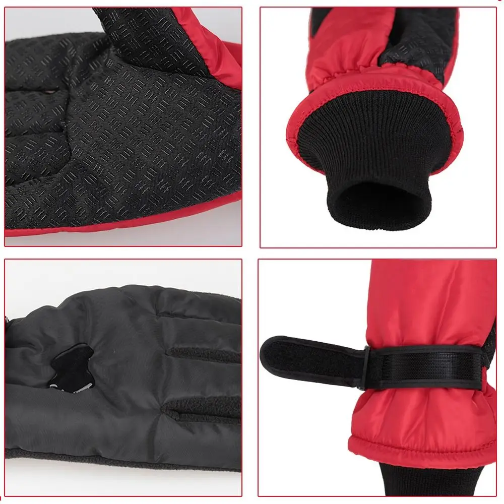 Windproof Warm Ski Gloves Touch Screen Waterproof Snowboard Ski Gloves Thermal Insulation Thickened Thermal Snow Gloves