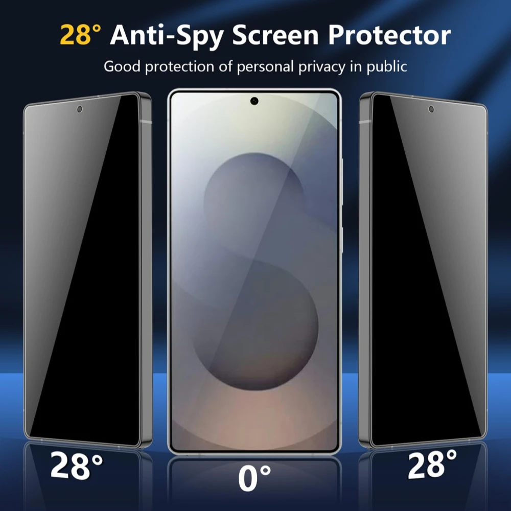 NNBILI 2pcs Privacy Screen Protectors,for Samsung Galaxy S26 S25 S24 Ultra S23 S22 S21 Plus S26FE, Dust-Free Applicator,Unlock