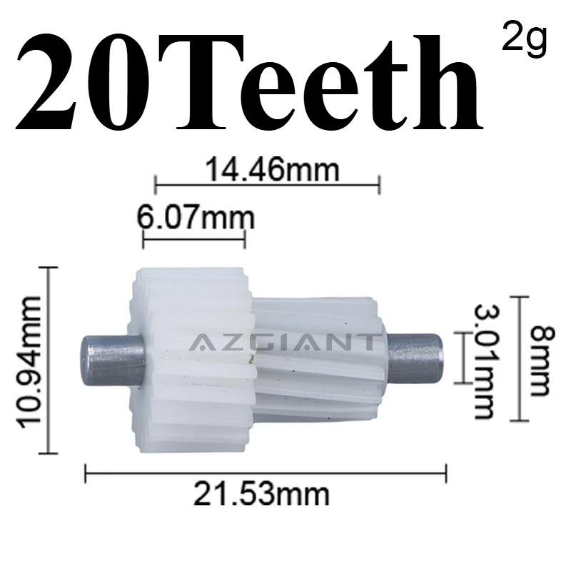 

AZGIANT 20T for Kia Optima Lotze K5 MK2 Car Rearview Wing Side Mirror Folding Motor Repair Accessories Replacement Gear Cog 1pc