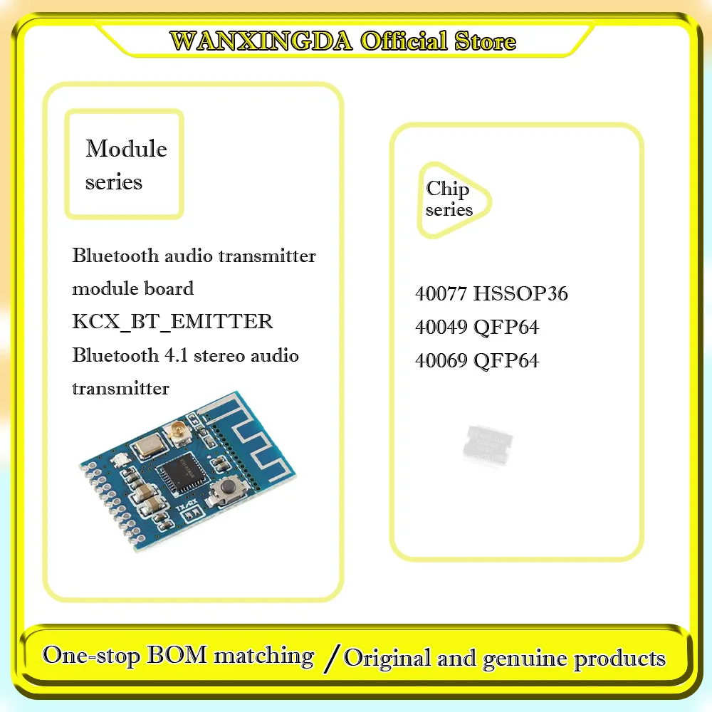 

40077 HS36 40049 40069 Bluetooth audio transmitter module board KCX_BT_EMITTER Bluetooth Phone case