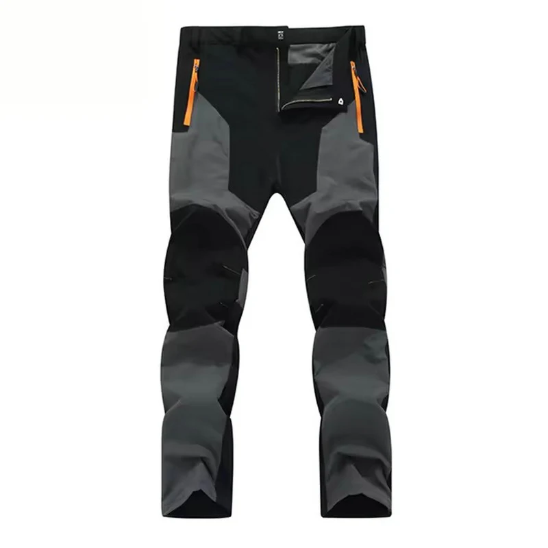 

New FOXMAUCB Men's Camping Hiking Pants Trekking High Stretch Summer Thin Waterproof Quick Dry UV-Proof Cycling Travel Trouser