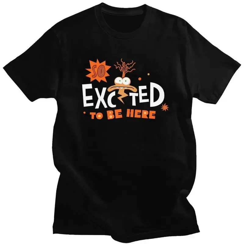 

Short Sleeve Tops Classic Inside Out Anxiety Excited T Shirts Men Short-Sleeve T-shirts Tee Pure Cotton Regular Fit Tshirt Merch