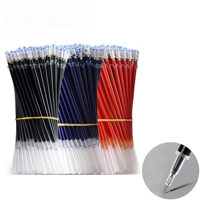 Business Ballpoint Pen Large Capacity 0.5mm Ballpoint Pen Black/Red/Blue Replaceable Refill Stationery School Supplies
