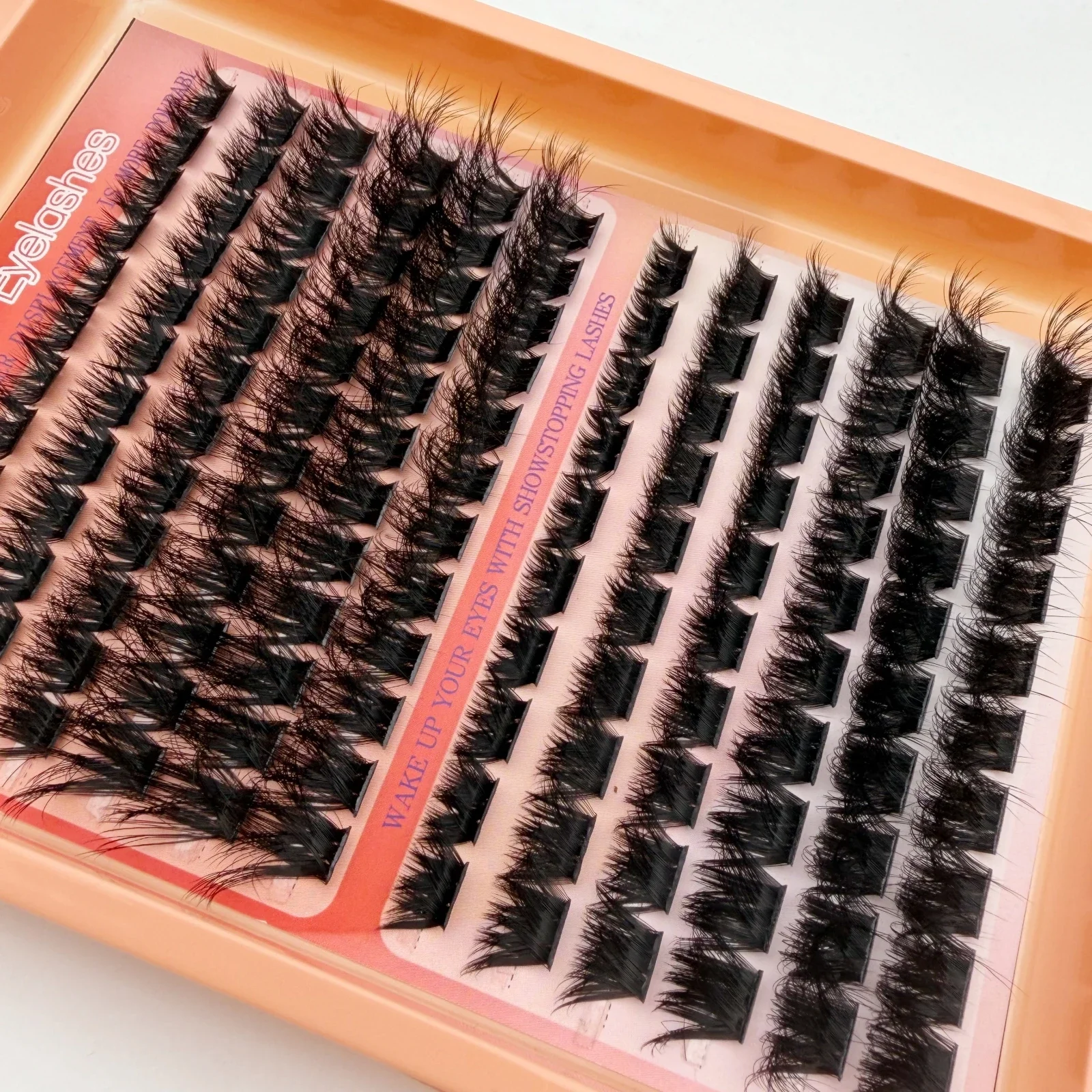 DIY Wimpernverlängerungen für den Heimgebrauch, 8D Fluffy D Curl Wispy Cluster Wimpern, gemischte Längen, wiederverwendbare falsche Wimpern – Detail 6