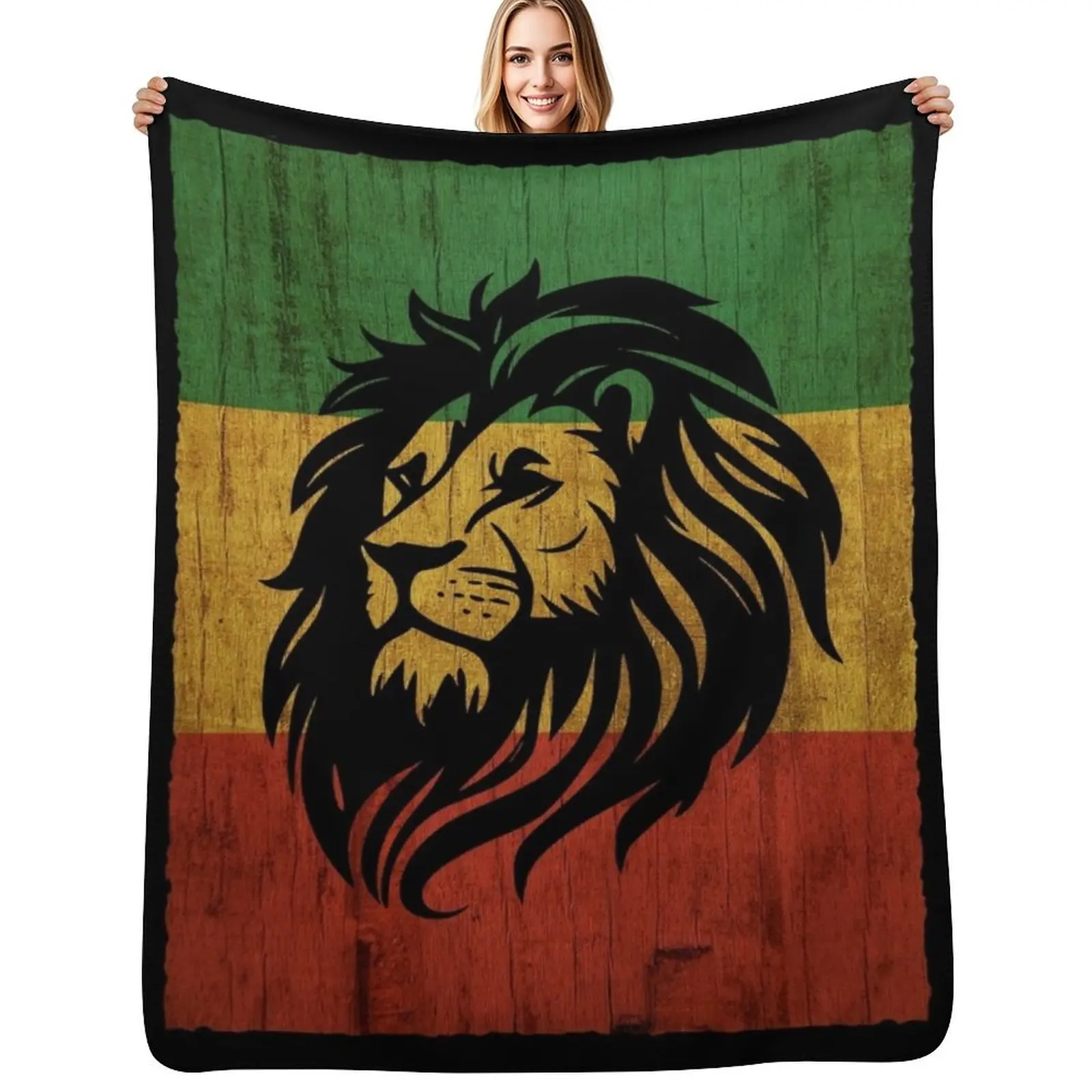 

rasta king Throw Blanket For Sofa Thin warm for winter Soft Big Multi-Purpose Blankets