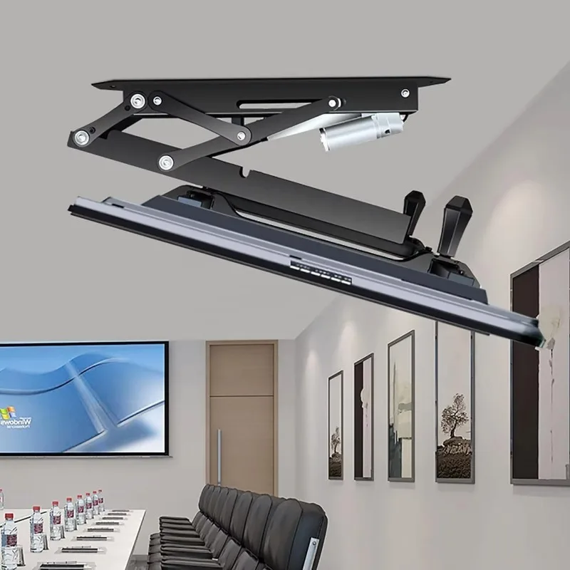 32-70inch Remote Control Flip Down Smart Tilt Electric Adjustable Motorized TV Wall Ceiling Mount Drop Down Tv Lift