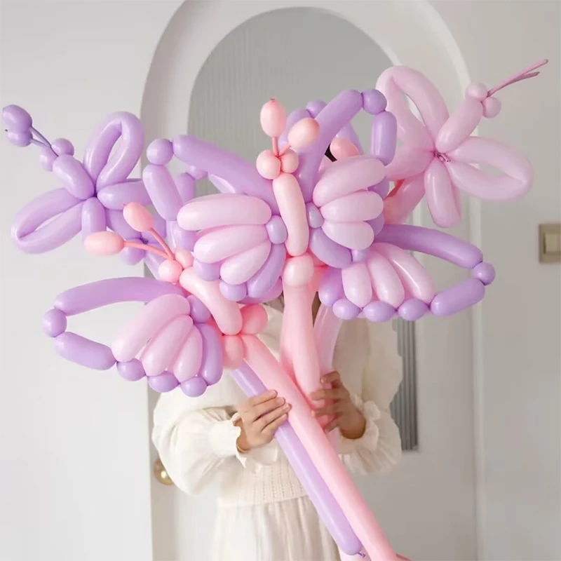 50 stücke Magie Verdickte Lange Streifen Ballon Twist Latex Ballons Form Kindertag Geburtstag Party Hochzeit Dekorationen – Detail 4
