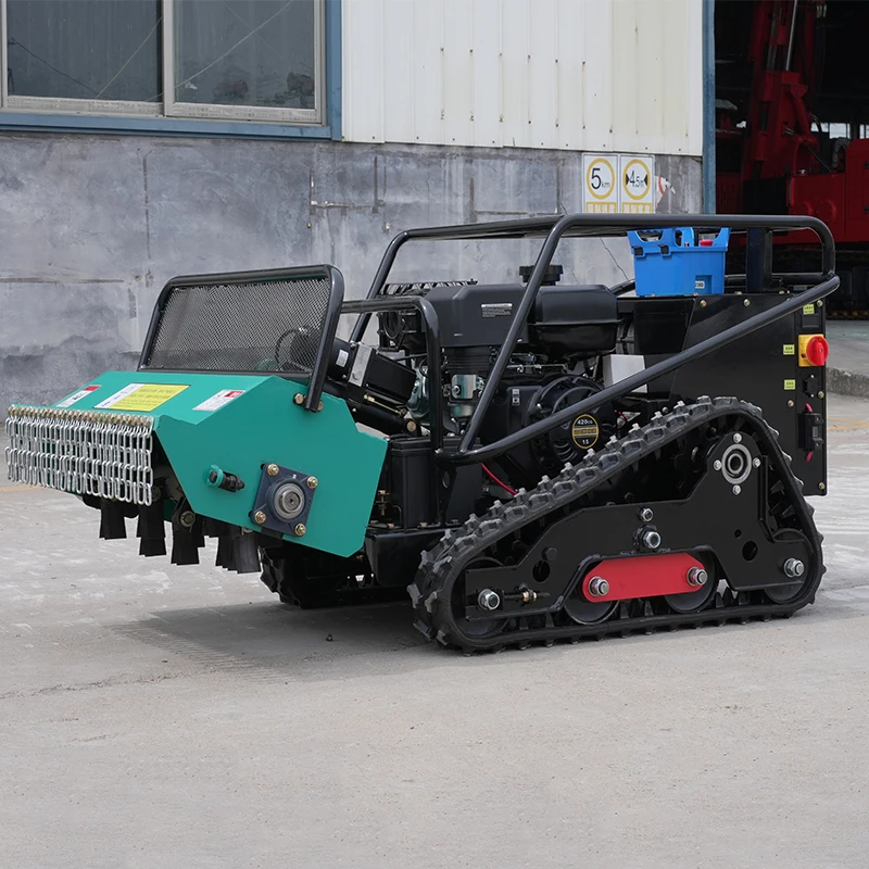 Garden Remote Controlled Industrial Grade 4-Stroke Tracked Walking  Automatic Grass Cutter Lawn Mower 1000mm 420cc 12HP