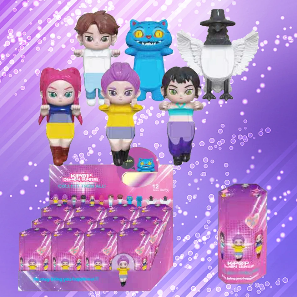 

Аниме Kpop Demon Hunt слепая коробка серии фигурка тигра игрушка украшение стола статуи орнамент Хэллоуин/Рождество подарки для детей