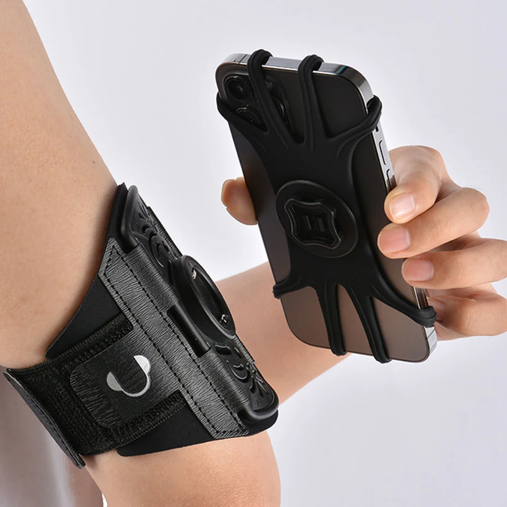 

Running Armband Cell Phone Holder Adjustable Sports Wristband Running Phone Armband for Running Hiking Cycling