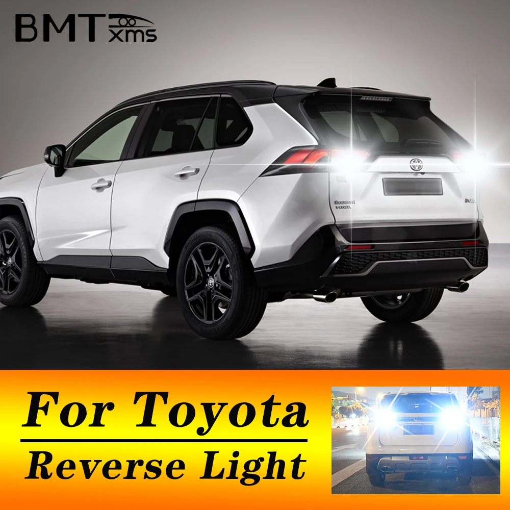 BMTxms w16w t15 led luz reversa blub canbus para toyota rav4 yaris vitz avalon sienna tacoma highlander sequoia matriz 4runner