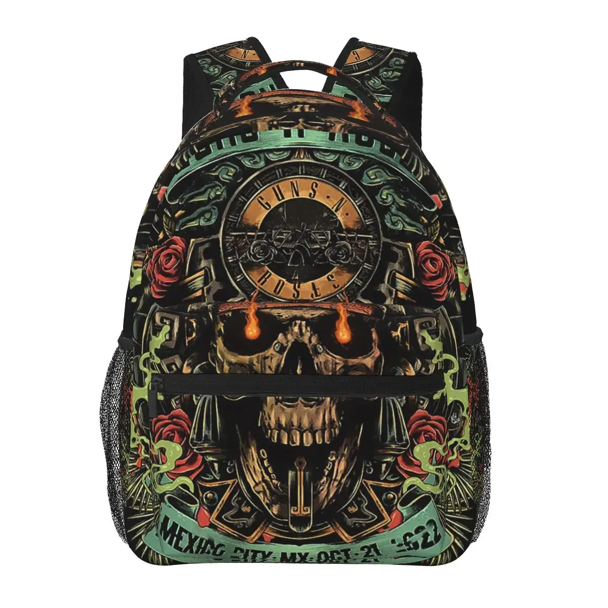 Guns N Roses Lightsaber Merch Backpacks Boys Girls Bookbag Students School Bags Cartoon Rucksack Shoulder Bag Large Capacity