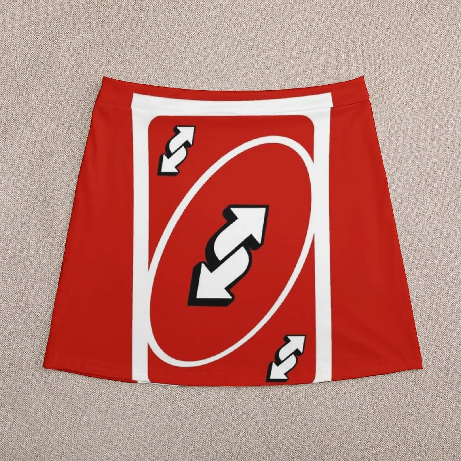 UNO-mini saia com cartão reverso, saia e shorts, vestido feminino