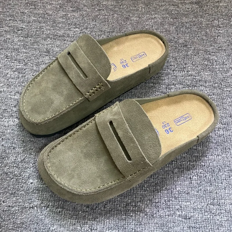 Modische Halbschuhe aus Rindsleder mit Zehenkappe, dicksohlig, bequem, atmungsaktiv, Retro-Look, lässig, für Herren – Detail 12