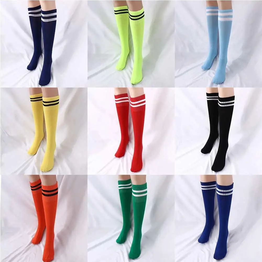 

Compression Stockings Striped Cotton Spandex Multicolor Football Long Socks Soccer Over Knee Socks Sports Socks Kids Sock