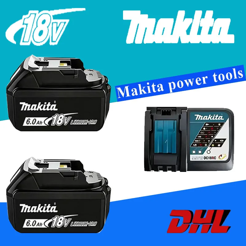 

Original Makita 18V battery 6AH is used for replacing lithium batteries in Makita BL1840BL1830b BL1850b BL1850BL1860BL1815.