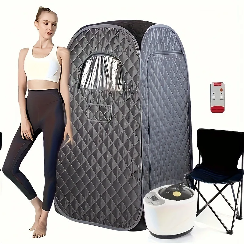 

Steam Sauna for Home Portable Spa Sauna Tent Sauna Box with 3L Steamer Remote Control Comfortable Sauna Room Box