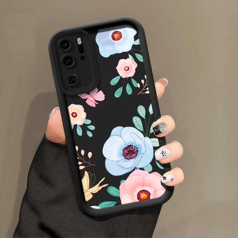 حافظة لهاتف هواوي P50 Pro P Smart Pro Y9 Prime 2019 Y7A Y9S P40 Lite 5G P30 P20 غطاء من البولي يوريثان الحراري غير اللامع