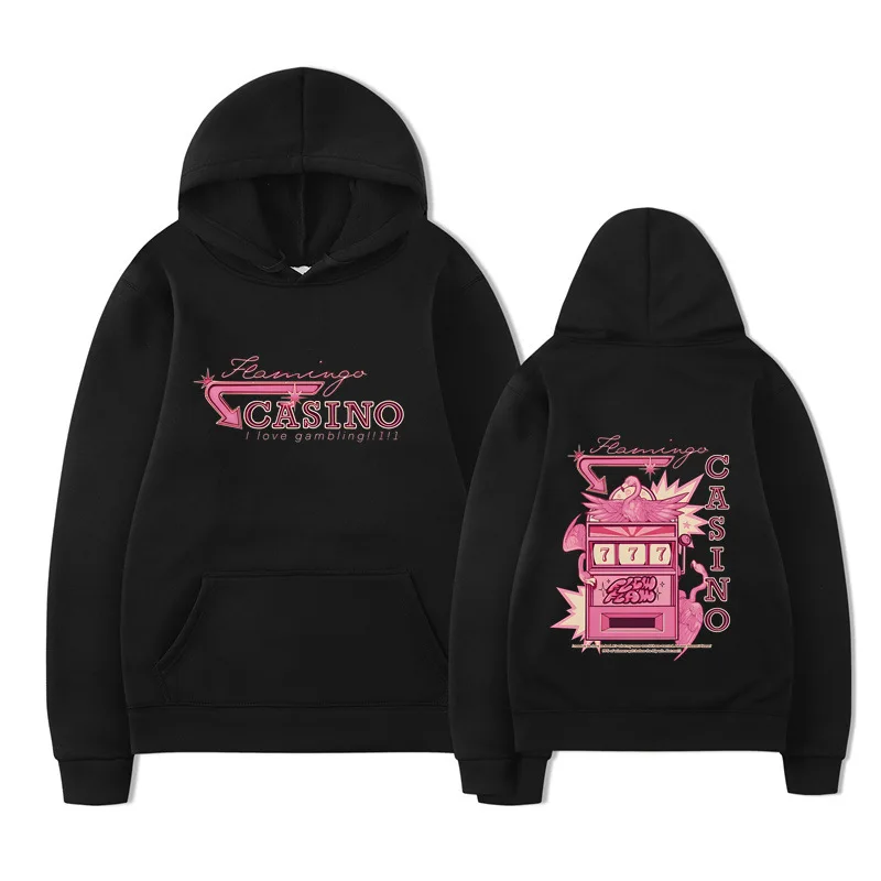 Sudaderas con capucha informales para hombre y mujer, ropa estética con estampado de bancos exteriores, otoño e invierno, patrón Y2k