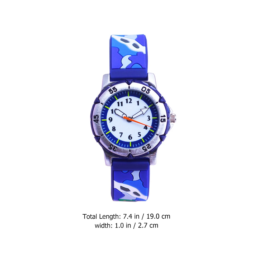 Children's Watch Kid Watches Fashionable Wristwatch for Kids Cartoon Decorative Camouflage