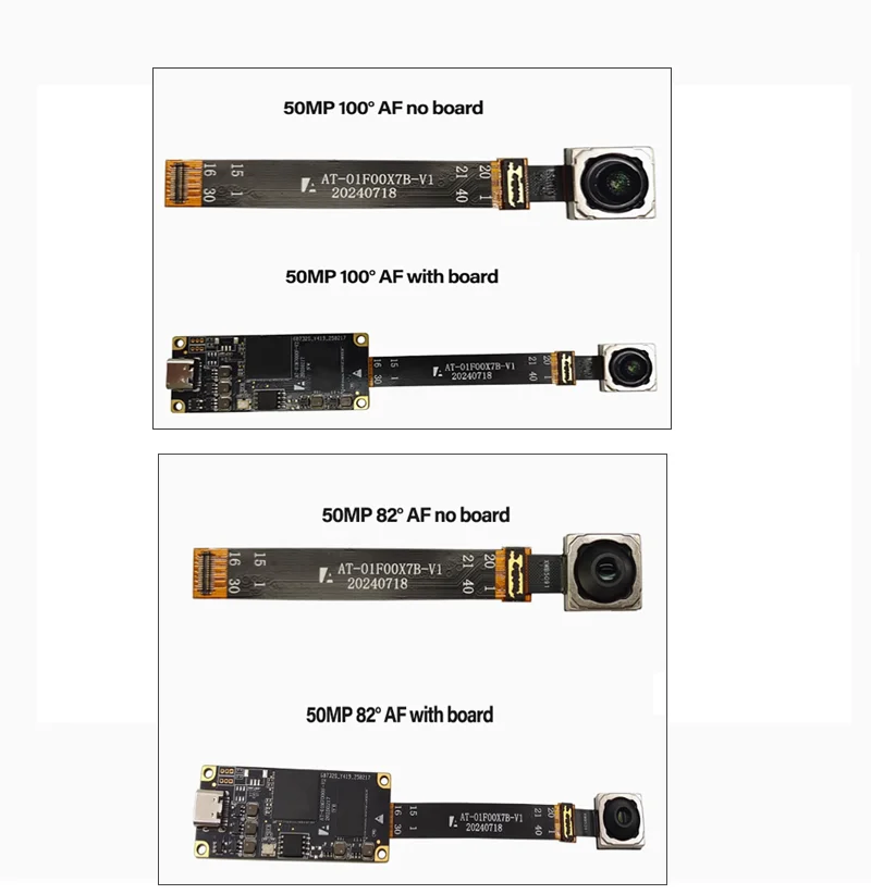 Módulo de câmera usb imx766 cmos, 50mp, pdaf, foco automático, af, sem distorção, 8160x6120, 100 graus, webcam tipo-c/5 pinos, cabo fpc, unidade gratuita