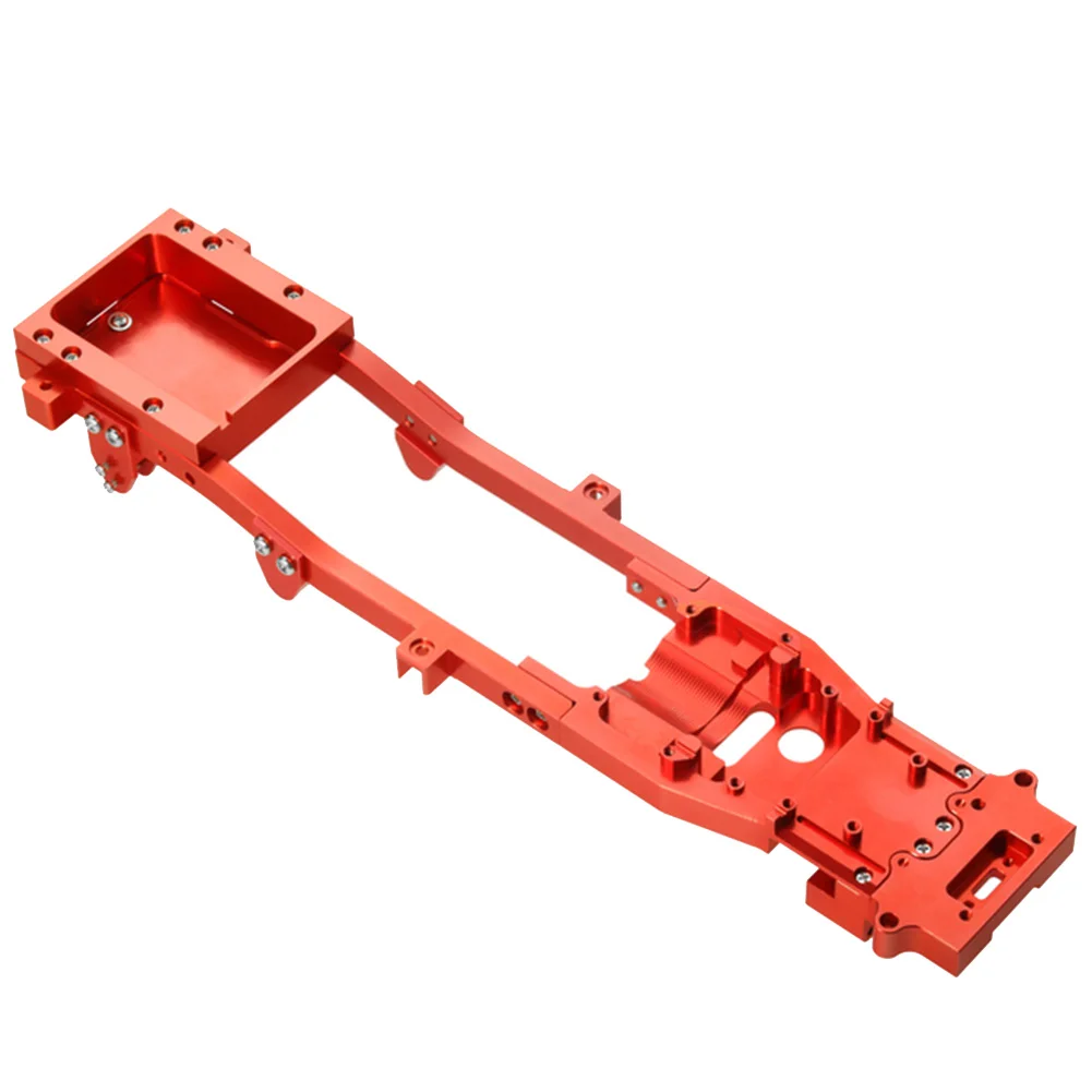 

Metal RC Body Chassis Frame Kit Accessories Fits for D12 1/10 RC Car DIY Truck Car Upgrade Parts,Red