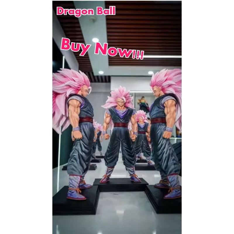 

JT Dragon Ball Action Figure Son Goku Anime Figure Ssj3 Goku Figurine Super Saiyan 3 Goku Figures PVC Statue Model Gift Toys