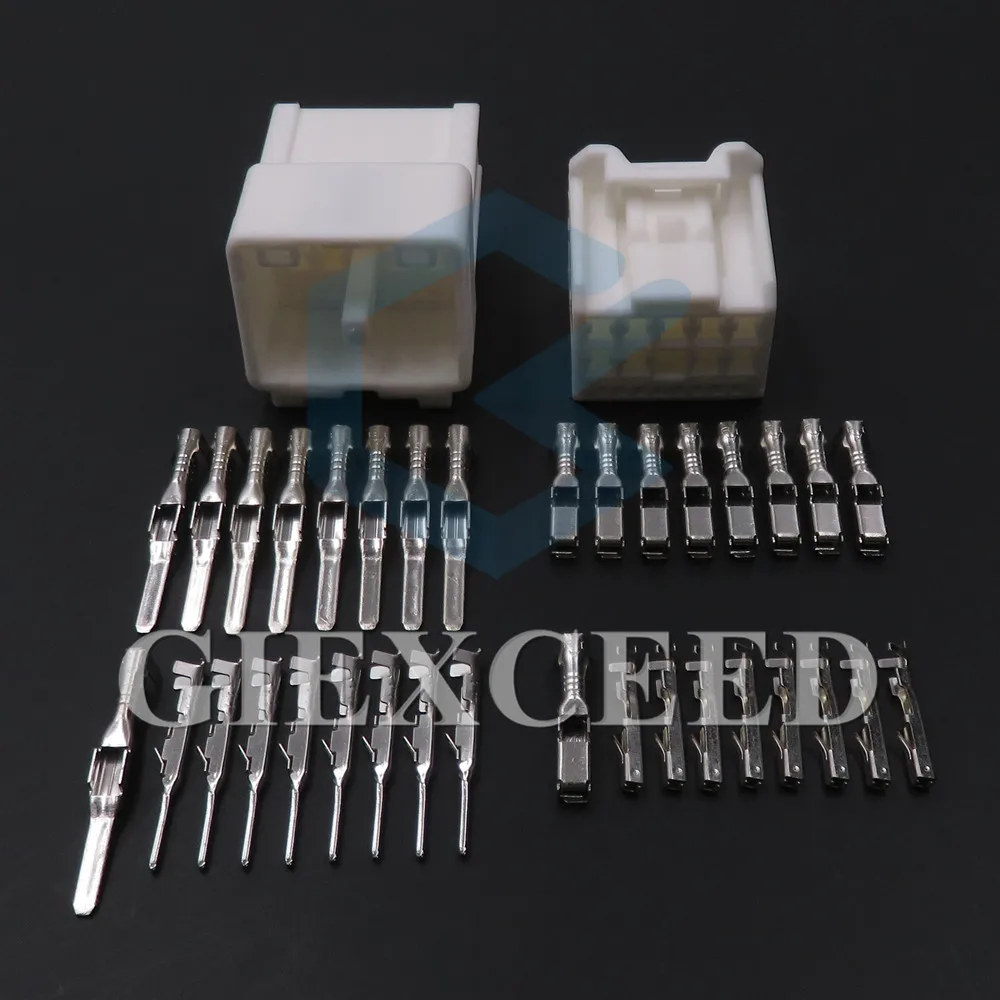 

2 комплекта, 17-контактный 6098-3933, автоматическая розетка переменного тока в сборе, разъем автомобильного двигателя, вилка провода