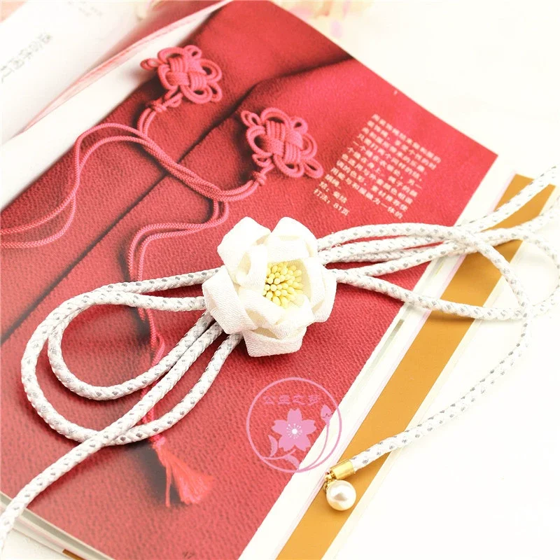 Kimono Belt Cord Waist Cord Kimono Matching Belt Accessories Handmade Yukata Accessories Multi-color