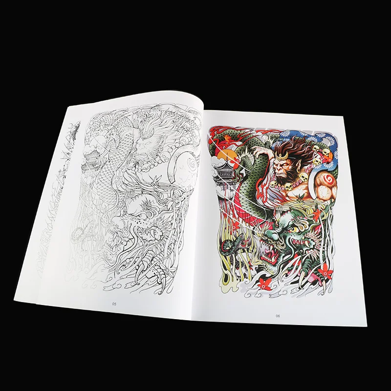 Für Anfänger China Traditionelle Tattoo Buch Design Vorlage Affe Samurai Antike Allgemeine Schablone Zeichnung Top Tattoo Zubehör