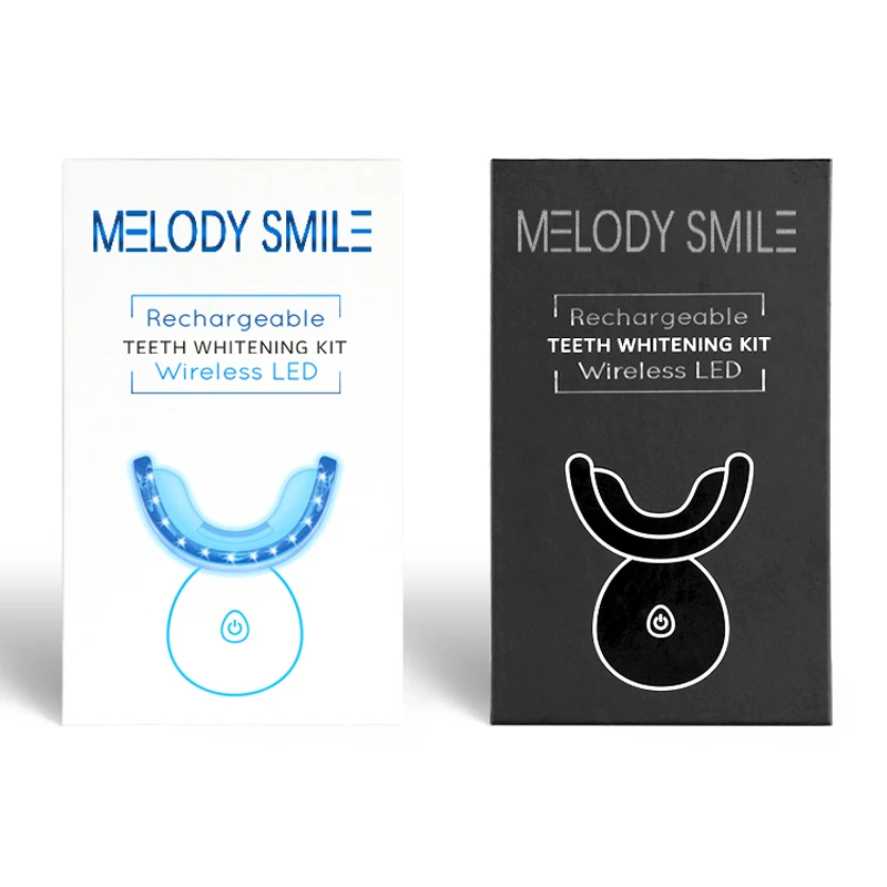 الجملة الضوء الأزرق تبييض الأسنان الصمام عدة شعار خاص اللاسلكية تبييض الأسنان طقم المنزل K02