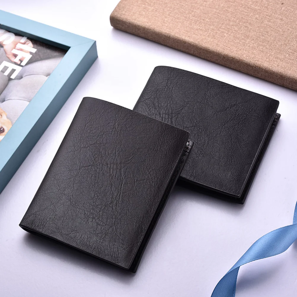 

Men's Short Wallet PU Billfold Large Capacity Rfid Resistant Fashionable Retro Style Holder for Men Daily Use Business