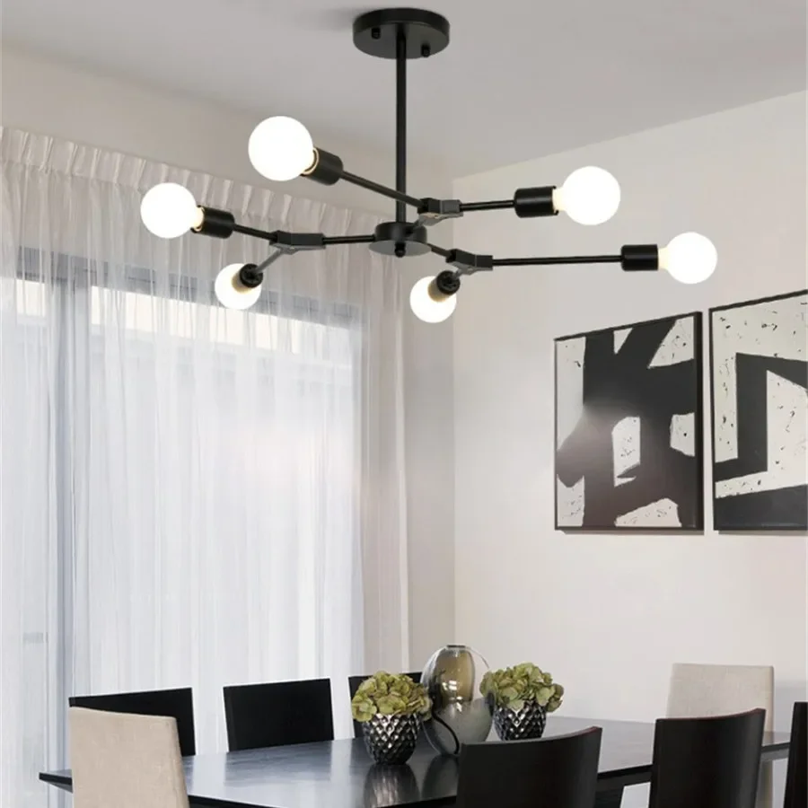 

Modern Living Dining Room LED E27 Ceiling Chandelier Lights Nordic Home Simple Creative Tree Branch Pendant Lamps Bedroom Decor