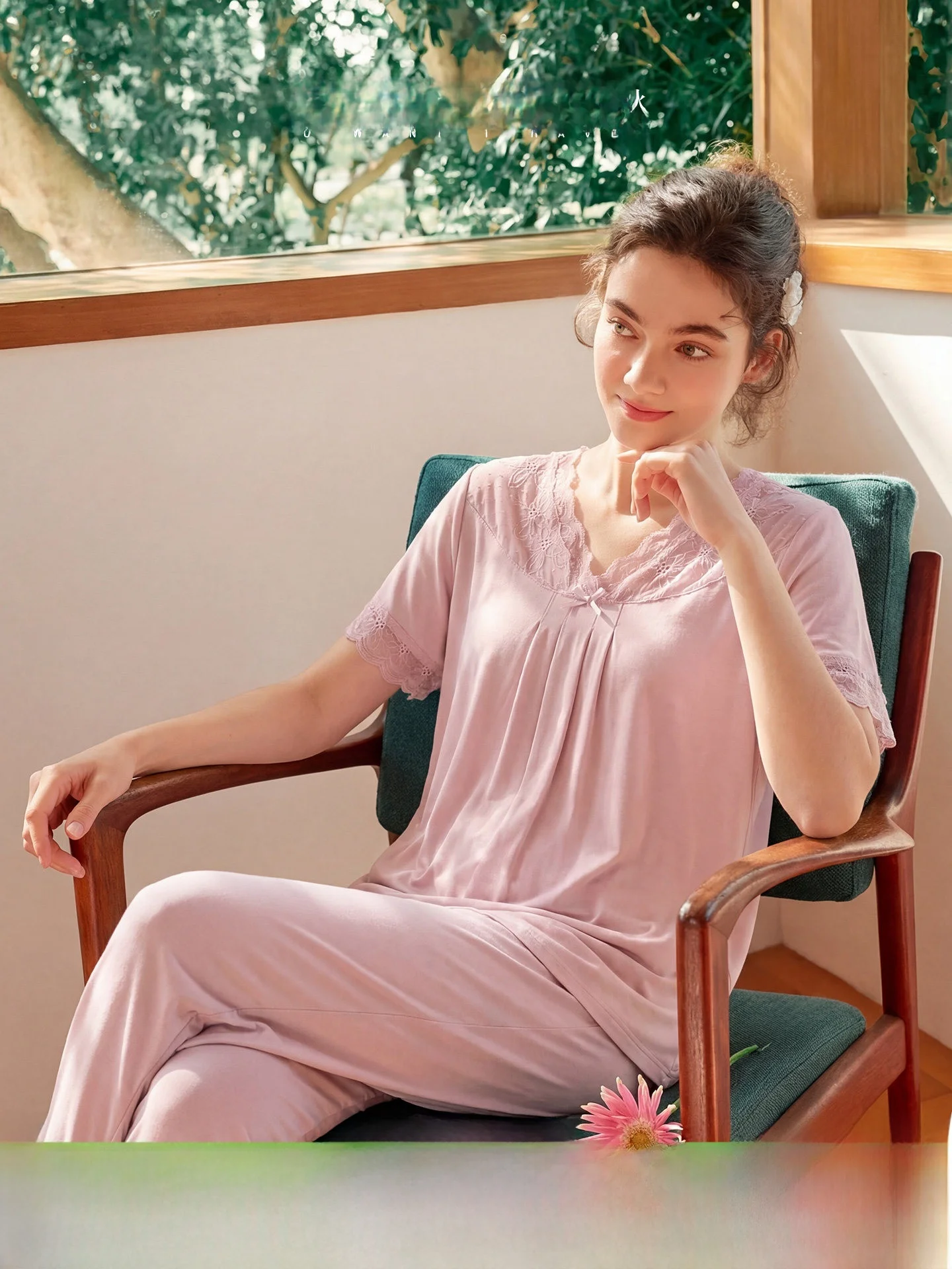 elegant-v-neck-modal-cotton-pajamas-women's-home-clothes-beautiful-shorts-and-long-pants-2026-spring-summer-new-arrival