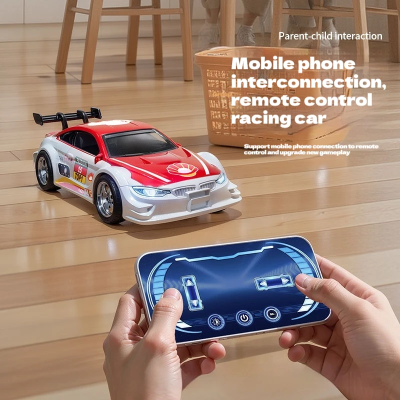 Cross-border new model remote control car mini desktop 1:43 alloy high-speed drift car boy pocket toy car car ornaments