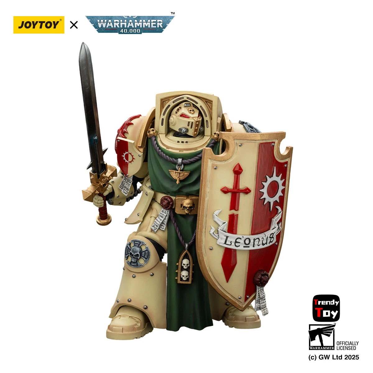 【JOYTOY】Warhammer 40K Dark Angels Deathwing Knight 2Power Sword Storm Shield and Watcher in The Dark 1/18 Action Figu