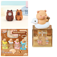 Twin Pack Adorable Capybara Themed Pencil Sharpener for Office School Supplies and Gifts Student pencil sharpener tools