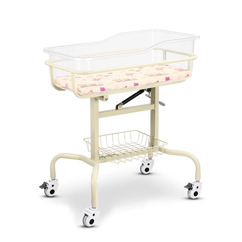 Baby Medical Hospital Transport Infant Cot Trolley Bassinet Newborn Baby Medical Crib Bed